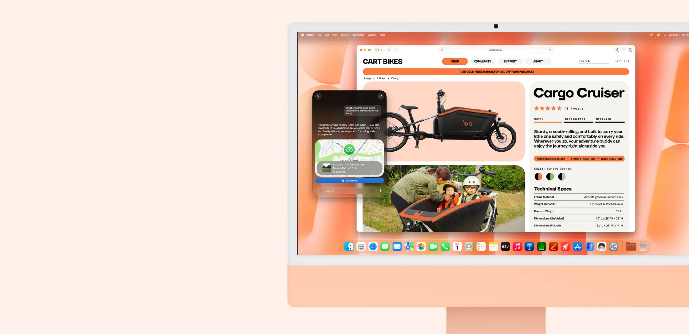 M6 iMac showing macOS interface