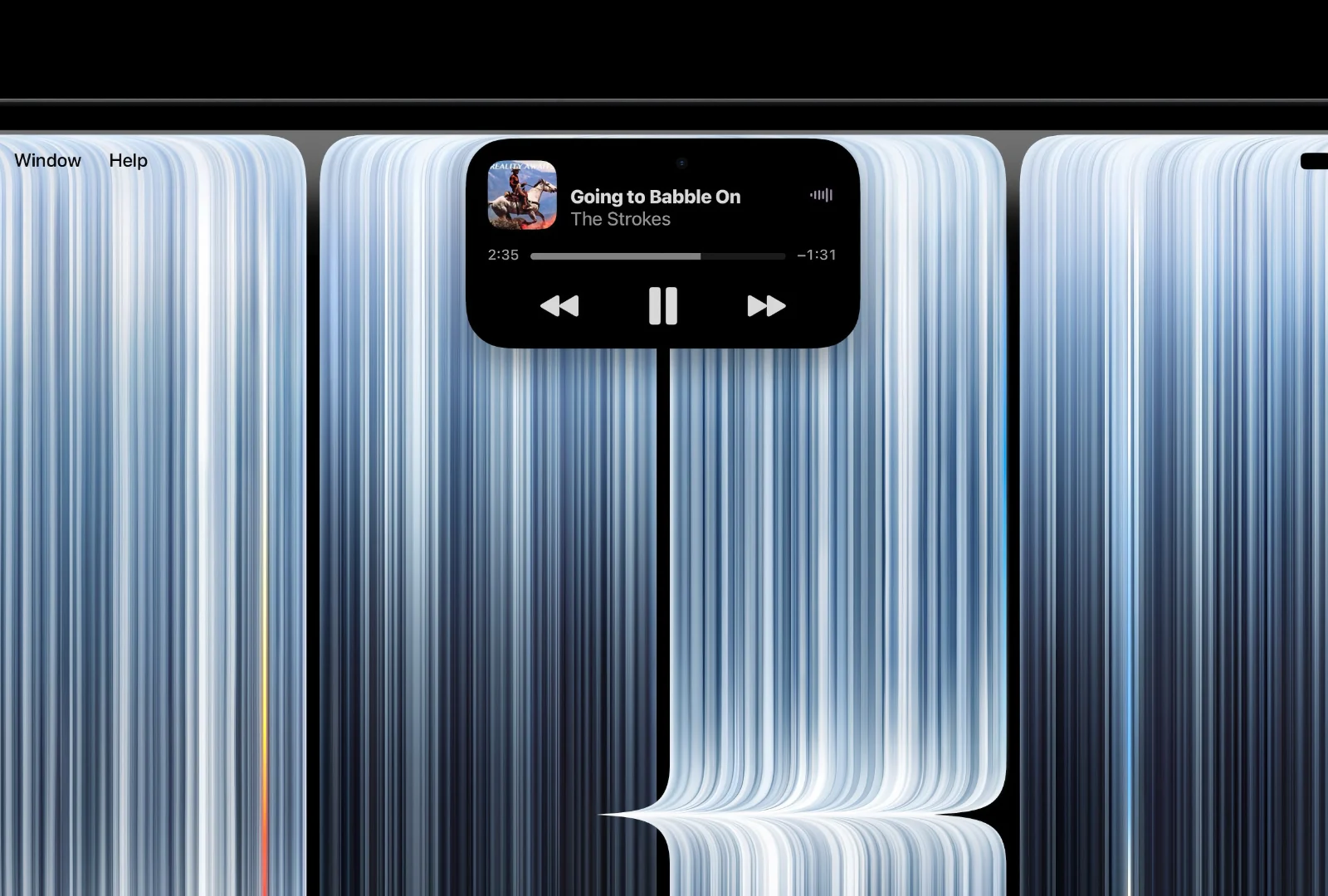 Dynamic Island on the new PROLED MacBook Pro